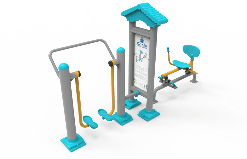 Kurek Cekme ve Uzay Yurusu Aleti PF-207 | Dış Mekan Spor Aletleri | Erse Kent Mobilyaları